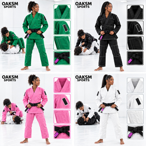 Kimono de Jiu Jitsu de Alta Calidad, Tejido Dorado de 550 g/m², Costuras Triples Reforzadas, 100% Algodón, Uniforme de Artes Marciales - Product Image 5