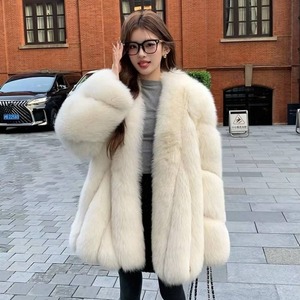 Abrigo de Invierno de Algodón Vintage de Alta Calidad para Mujer, Mangas Largas, Talla Grande, Abrigo de Piel Sintética Reversible Ecológico - Product Image 2