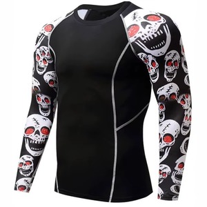 Rashguard Homme à Manches Longues de Compression pour BJJ MMA avec Logo Personnalisé – T-shirt de Sport Sublimé – Meilleures Ventes - Product Image 1