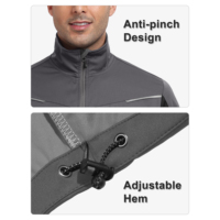 Veste de baseball et softball pour homme, imperméable, avec fermeture éclair quart de tour et bas ajustable, pour cage de frappe.