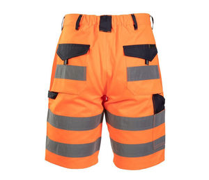 Shorts de travail haute visibilité réfléchissants avec ajustement réglable et tissu respirant pour la sécurité au travail en extérieur - Product Image 4