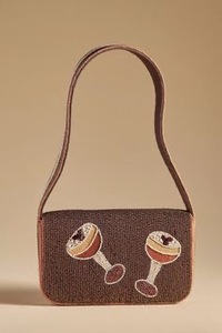 Sac à main à bandoulière brodé de perles florales pour femme, sac léger en polyester pour les voyages quotidiens - Product Image 3