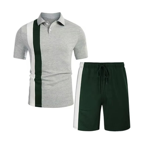 Ensemble d'été 2026 : T-shirt à manches courtes et short de sport à séchage rapide pour homme – Tenue de sport deux pièces tendance pour homme - Product Image 3