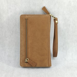 Vintage Leather Travel Passport Wallet Wristlet Clutch RFID Card <b>Holder</b> <b>Document</b> Cover Multifunctional Phone Case Wholesale Sale - Product Image 4