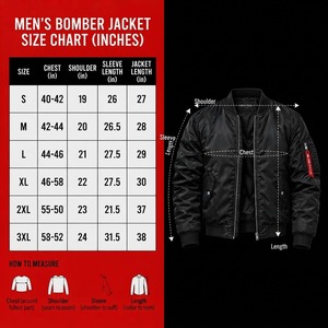 <b>Men's</b> Bomber <b>Jacket</b> Stand Collar Zip Up Flight <b>Jacket</b> <b>Fleece</b> <b>Lined</b> Windproof Outerwear <b>for</b> Autumn Winter - Product Image 6