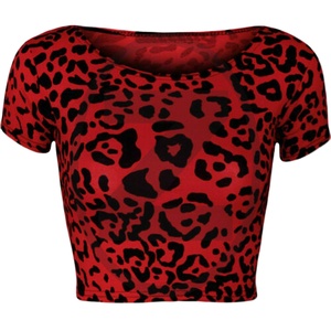 ผู้หญิงที่กำหนดเองผ้าฝ้าย100% พื้นฐานแขนสั้นผู้หญิงพืช - Product Image 1