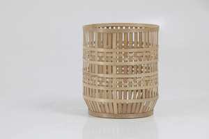 Panier en bambou naturel, organisateur de cuisine, contenants de rangement, boîte à nourriture tissée, organisateurs pour la maison et le jardin, articles décoratifs pour la maison - Product Image 4
