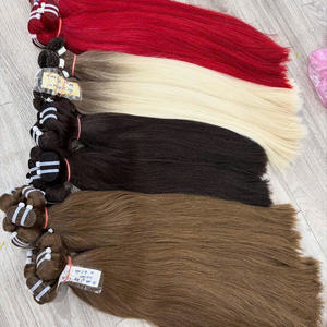 ผมต่อแบบตรงธรรมชาติ เกรดเวอร์จิ้น แบบเย็บสองชั้น สั่งซื้อจำนวนมาก ทรงลอนธรรมชาติ - Product Image 3