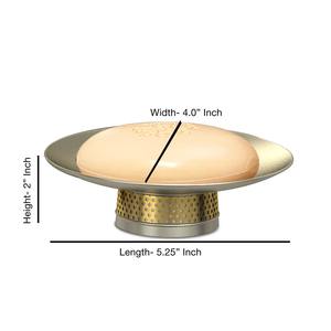 Juego de Baño de Metal Dorado de Primera Calidad con Diseño Perforado, Perfecto para el Hogar, Spa y Decoración de Interiores de Lujo, de la India - Product Image 2