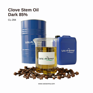 Aceite Puro de Tallo de Clavo 85% Oscuro para Aplicaciones Industriales (CL-284) Van Aroma - Product Image 1