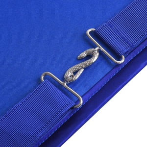 Tablier de Maître Maçon Royal Select, Broderie Blanche et Bleue, Régalia Maçonnique, Tablier de Cérémonie de Loge, Design Premium - Product Image 4