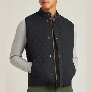 冬のプラスサイズメンズベスト & チョッキ冬の中国のキルティングジャケット男性のための最新のチョッキベストデザイン