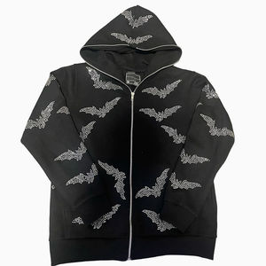 Sudadera con Capucha de Diamantes de Imitación, Estilo Casual Brillante, Cortavientos, Sudadera Brillante para Hombre, Moda de Invierno, Sudadera con Brillo - Product Image 6