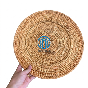 Woven Rattan <b>Placemat</b> Elegant <b>Table</b> Setting Accessory For <b>Dining</b> Room Home Decor And Kitchen Styling - Product Image 1