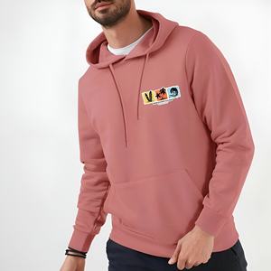 Sudadera de alta calidad para hombre, estilo oversized, con bloques de color, cuello redondo, de algodón y felpa, estilo casual, para streetwear, OEM. - Product Image 5