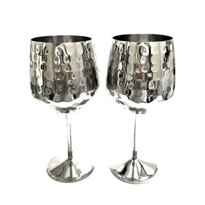 Verre à vin haut de gamme en acier inoxydable, finition luxueuse, personnalisé, 16 oz, verre à champagne en métal - Product Image 3