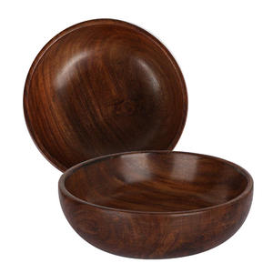 Tazón Multiusos de Madera Maciza con Superficie Pulida Lisa para Verduras, Frutos Secos, Bocadillos y Decoración de Mesa - Product Image 4