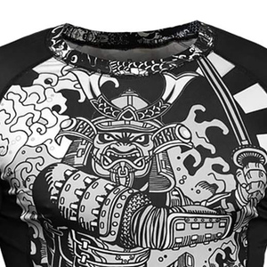 Haut de compression à manches longues pour homme, imprimé par sublimation, séchage rapide, pour entraînement hardcore et combat MMA - Product Image 2