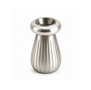Stainless Steel Incense <b>Burner</b> with Ribbed Design Aromatherapy Use All-Season - Product Image 1