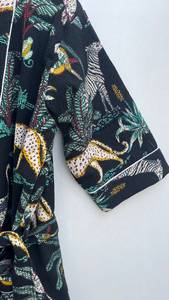 Bata Kimono de Algodón Waffle Unisex para Spa, Suave, Absorbente, Corte Relajado, Ropa para el Hogar - Product Image 5