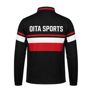 <b>Men</b> Black Red Hockey Activewear <b>Jacket</b> Polyester Sports <b>Jacket</b> Athletic Training Wear Team Apparel Outdoor Game Performance - Product Image 2