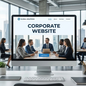 Servicios profesionales de diseño y desarrollo de sitios web corporativos, soluciones web empresariales responsivas. - Product Image 1