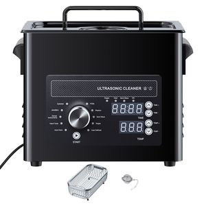 Pulitore a Ultrasuoni in Acciaio Inox da 3L con Controllo Digitale a Manopola e Alimentazione USB - Product Image 1