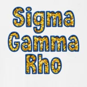T-shirt décontracté pour femme Sigma Gamma Rho, motif brodé à faux sequins, manches courtes, col rond, lettres grecques de la sororité, vente en gros - Product Image 3