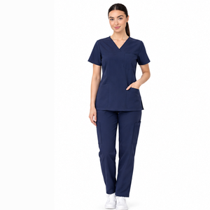 Ensemble de Tenues Médicales Confortables pour Femmes : Blouse et Pantalon Extensibles pour Hôpitaux et Cliniques – Vêtements de Travail Professionnels pour Soignants - Product Image 1