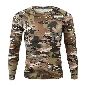 Chemises de chasse 100% polyester, chemise personnalisée, couleur personnalisée, fabriquée au Pakistan, t-shirt de chasse pour homme, vêtements de chasse en plein air - Product Image 4