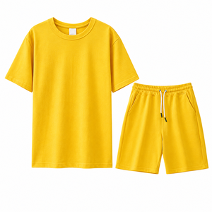 Ensemble décontracté pour homme, t-shirt et short, sportif, deux pièces, vêtements de sport pour la salle de sport, entraînement, vêtements de tous les jours - Product Image 1