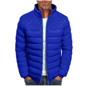 Chaquetas acolchadas de invierno informales para hombre al por mayor con capucha y cuello levantado, lona ligera, estilo callejero, servicio OEM disponible - Product Image 2