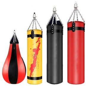 Sac de frappe de boxe lourd pour entraînement fitness avec chaîne de suspension, pour adultes, exercice de gym - Product Image 4