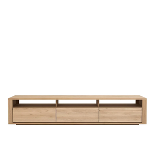 Meuble TV en bois massif de qualité supérieure pour salon, meuble TV classique en bois avec finition élégante, écologique et durable, pour salon et chambre. - Product Image 5