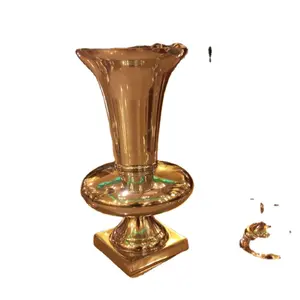 Nordic Style Mini <b>Glass</b> Flower <b>Vase</b> Unique Artificial Flower Pot Planter for Garden and Hotels - Product Image 1