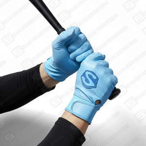 Gants de frappe de baseball professionnels unisexes en gros, logo personnalisé, doux, légers, antidérapants, cuir de haute qualité, concevez les vôtres - Product Image 5