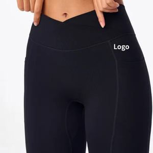 Leggings de yoga taille haute délavés à l'acide pour femmes OEM, fabricant de vêtements de sport personnalisés, vente en gros de vêtements de sport pour femmes délavés à l'acide - Product Image 1