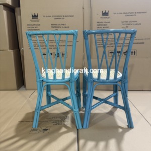 Chaise pour enfants en rotin faite à la main de style bohème pour la location d'événements, mariages, fêtes d'anniversaire, décoration, vente en gros - Product Image 3