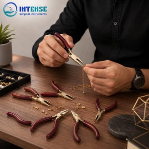 Professional Jewelry Making <b>Pliers</b> <b>Set</b> Long Nose Round Nose Side Cutter Flush Cutter Hand Tools OEM Manufacturer - Product Image 3
