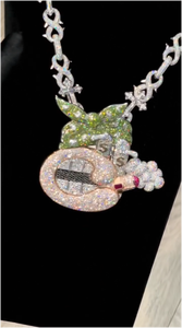 Pendentif Moissanite Hip-hop en Argent Sterling 925, testé au diamant, motif visage de dessin animé, entièrement serti de pierres VVS, personnalisé - Product Image 2