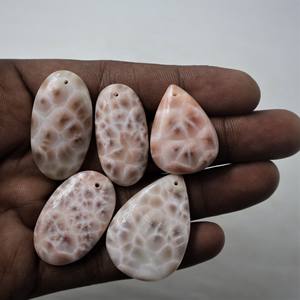 2025 Lâche Belle Thomsonite Rose Cabochon Pierre À La Main Ovale Coupe Gemme Perceuse Thomsonite Grossiste En Gros Lot - Product Image 2