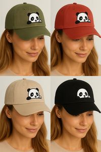 Casquette de baseball brodée motif panda mignon pour papa, vente en gros, commande en gros - Product Image 6