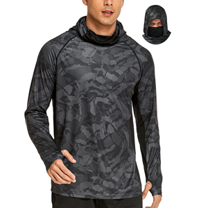 Sudaderas con capucha para pescar para hombre, ropa ligera y transpirable para exteriores, ropa cómoda de manga larga para pescar, para viajes de pesca - Product Image 5
