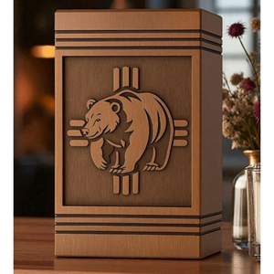 Custom Engraved Wooden Resin Urn Box: Pet/Human <b>Memorial</b> <b>Keepsake</b> urn <b>Memorial</b> <b>Keepsake</b> by AYAANS - Product Image 1