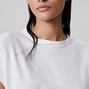 T-shirts unis pour femmes 100% T Shirts en coton T-shirts pour hommes 2024 T-shirts sur mesure pour hommes - Product Image 3