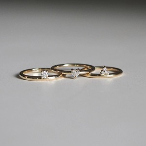 แหวนเพชรทรงหัวใจสุดหรู ดีไซน์โซลิแทร์ทองคำ 14K สีเหลือง ประดับเพชรรูปหัวใจทันสมัย เครื่องประดับชั้นดี - Product Image 6