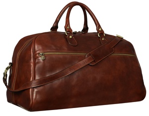 Bolsos de lona hechos a mano para hombre, Maleta de cuero de vaca auténtico, bolso de viaje, gimnasio, 0173 - Product Image 1