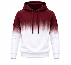 เสื้อฮู้ดผู้ชายไล่เฉดสี แขนยาวทรงปกติ สวมใส่สบาย ทรงพอดีตัว เหมาะสำหรับฤดูหนาว มีกระเป๋าหน้า ลายพิมพ์แบบซับลิเมชั่น ผ้าฟลีซ - Product Image 3