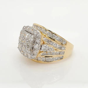 Anillo de Moissanita con Engaste de Puntas, Chapado en Oro de 14K, Plata de Ley, Anillo Clásico Unisex, Joyería Única para Compromiso - Product Image 2