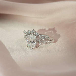 Diamante Ovalado Cultivado en Laboratorio de Alta Calidad, Oro Amarillo/Rosa/Blanco de 14 Quilates, Certificado IGI, Diseño Elegante para la Vida Diaria, Regalo de Boda - Product Image 2